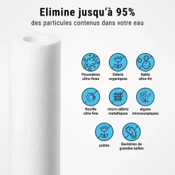 Cartouche anti-sédiments 9' 3/4 double gradient lot de 6^Sinea Discount