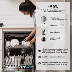 Cartouches anti-sédiments 9' 3/4 lot de 6 filtre à eau sous évier - 50 µm^Sinea New