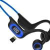 Casque Bluetooth à Conduction osseuse sans Fil avec Microphone bleu noir-Vendos85 Online