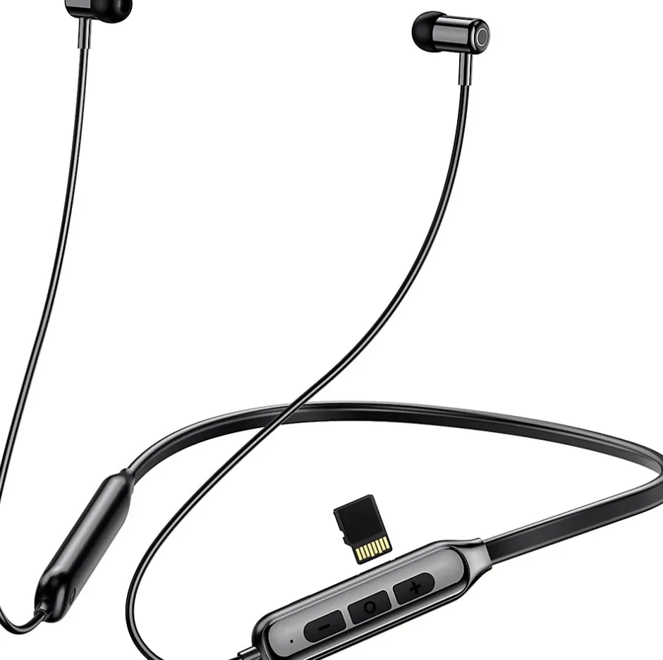 Casque Bluetooth 5.0 écouteurs de Sport IPX5 étanche gris noir^Vendos85 New