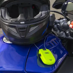 Câble antivol avec combinaison néon jaune 65cm^Abus