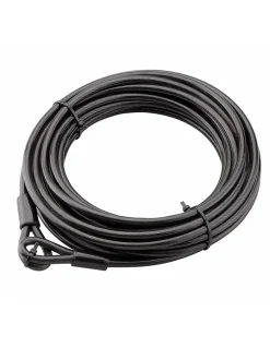 Câble antivol Twisty, vélo, abris de jardin, diamètre 8, 12.00m, acier gaine PVC -^Thirard Outlet