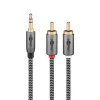 Câble audio Jack 3.5 - 2 RCA mâles 3 m^Goobay Clearance