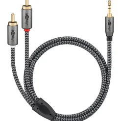 Câble audio Jack 3.5 - 2 RCA mâles 3 m^Goobay Clearance