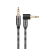 Câble audio Jack 3.5 coudé 90 or 1 m^Goobay Discount