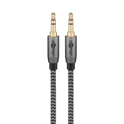 Câble audio Jack 3.5mm gold 3 mètres^Goobay Discount