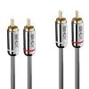 Câble audio 2x RCA Cromo Line 3m^Lindy Discount