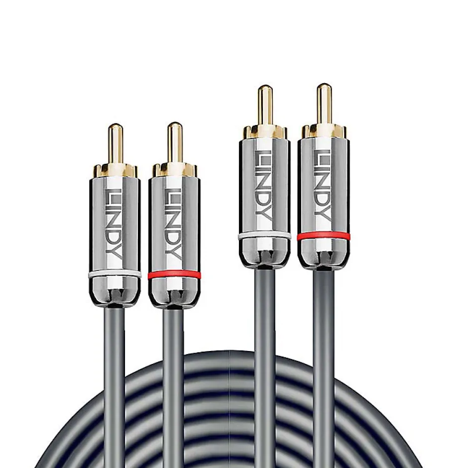 Câble audio 2x RCA Cromo Line 1m^Lindy Discount
