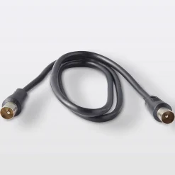Câble coaxial 3C2V ø9.52 mm Mâle / Mâle noir, 0.75 m^Blyss Outlet