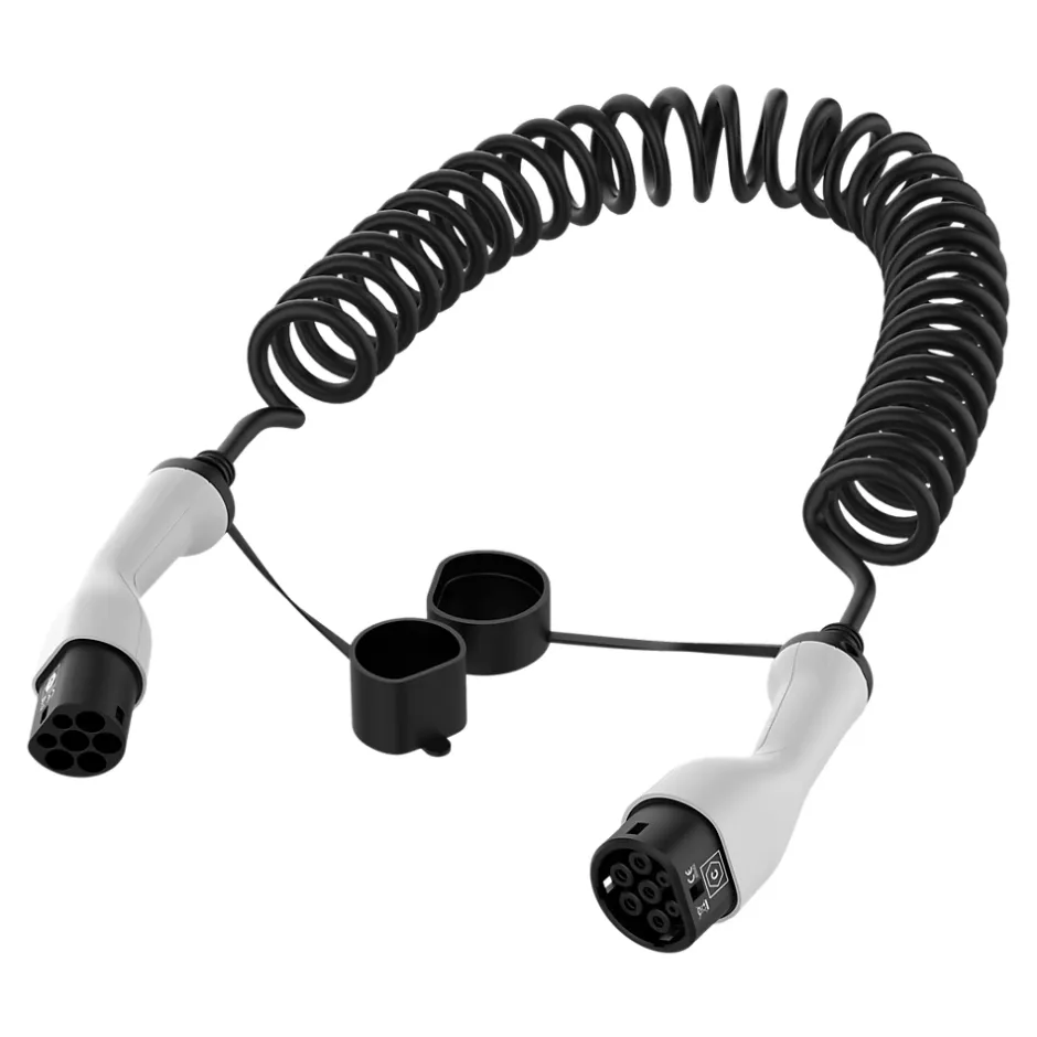 Câble de recharge pour voiture électrique en spirale 7,4KW 5m^ Sale