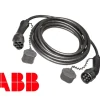 Câble de recharge T2-T2 1P 32A pour véhicule électrique, longueur 7 mètres^ABB Clearance