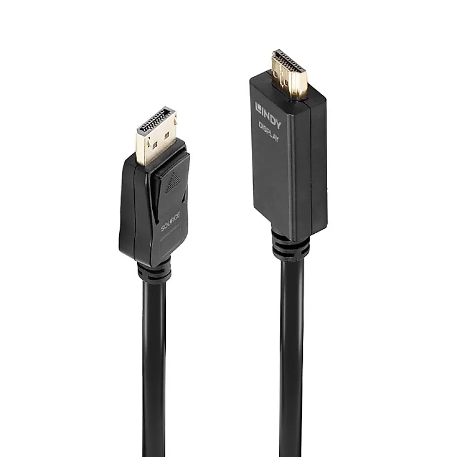 Câble DisplayPort HDMI 10.2Gbps 50cm-Lindy