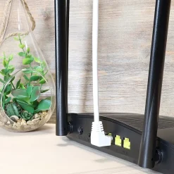 Câble Ethernet RJ45 CAT 6a mâle/mâle coudé - FTP 3 m - 395527-Metronic Best