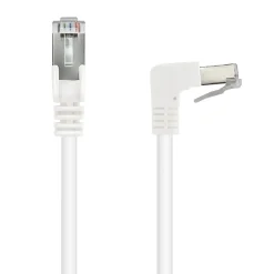 Câble Ethernet RJ45 CAT 6a mâle/mâle coudé - FTP 0,5 m - 395525-Metronic Outlet