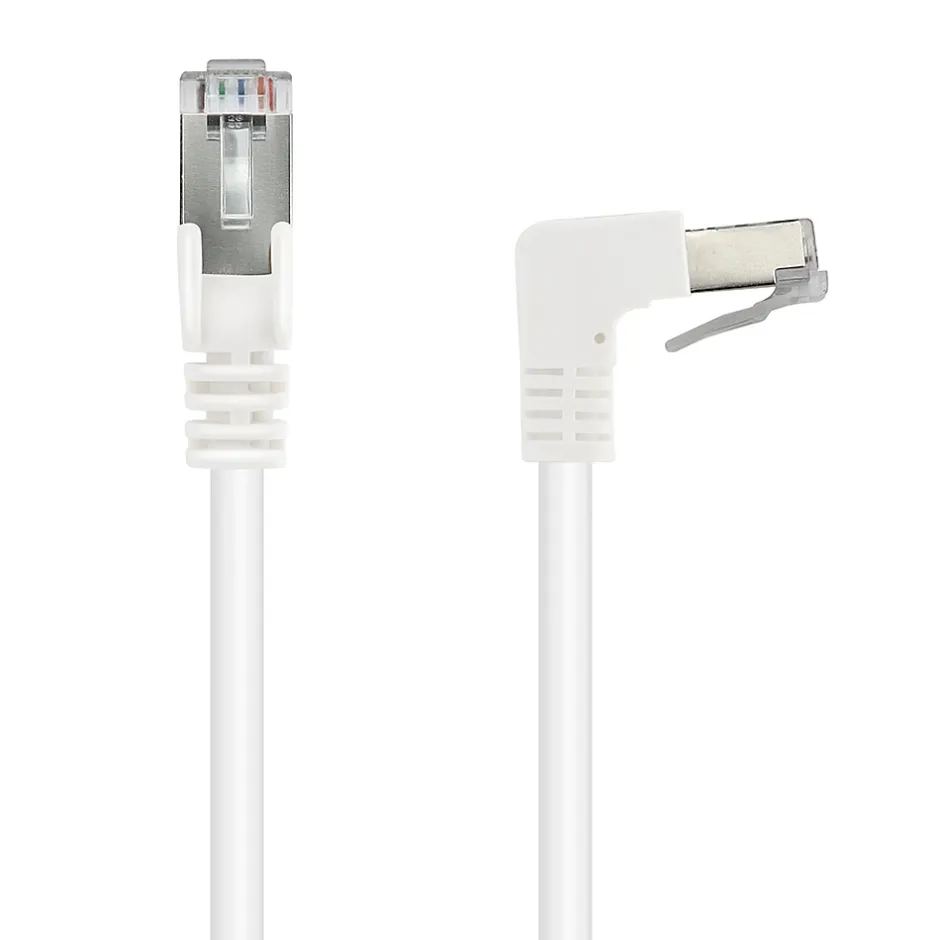 Câble Ethernet RJ45 CAT 6a mâle/mâle coudé - FTP 0,5 m - 395525-Metronic Outlet