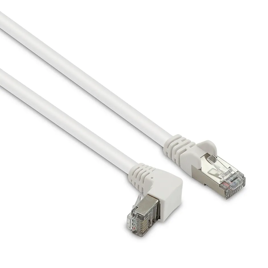 Câble Ethernet RJ45 CAT 6a mâle/mâle coudé - FTP 0,5 m - 395525-Metronic Outlet