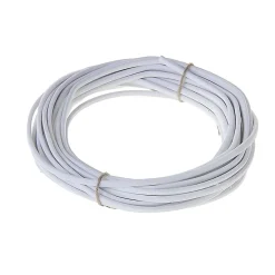 Câble électrique flexible H03VVH2F 2x0,75 mm² Blanc - 10 m^Nexans Best