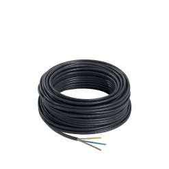 Câble électrique flexible H05VVF 3x1,5 mm² Noir - 25 m^Nexans Outlet