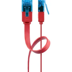 Câble RJ45 Cat6a plat non blindé 50cm^Goobay New