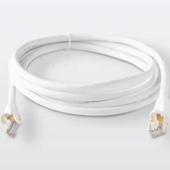 Câble RJ45 Mâle / Mâle blanc Or, 2 m^Blyss New