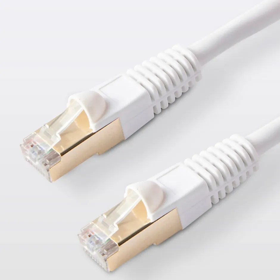 Câble RJ45 Mâle / Mâle blanc Or, 2 m^Blyss New