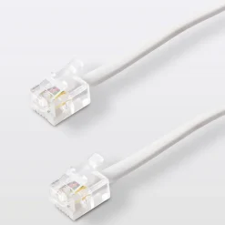 Câble RJ11 Mâle / Mâle blanc , 5 m^Blyss Discount