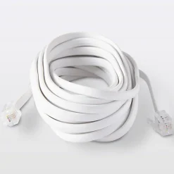 Câble RJ11 Mâle / Mâle blanc , 5 m^Blyss Discount