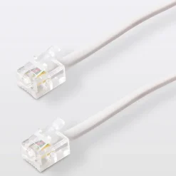 Câble RJ11 Mâle / Mâle blanc , 2 m-Blyss Sale