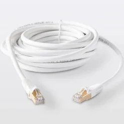 Câble RJ45 Mâle / Mâle Catégorie 6E blanc , 5 m^Blyss Hot
