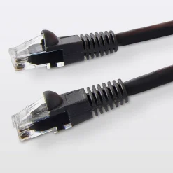 Câble RJ45 Mâle / Mâle Catégorie 5E noir , 1 m-Blyss New