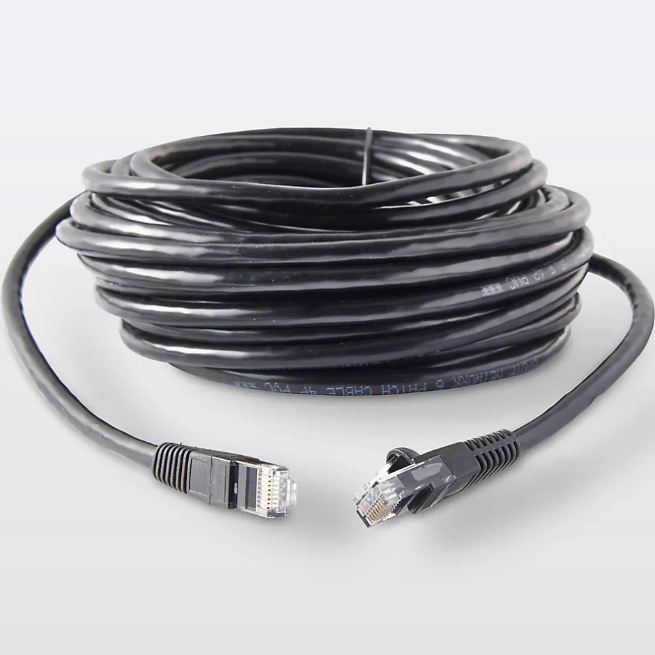 Câble RJ45 Mâle / Mâle Catégorie 5E noir , 10 m^Blyss Hot