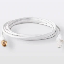 Câble RJ45 type F Mâle / Mâle blanc Or, 1.5 m^Blyss Best