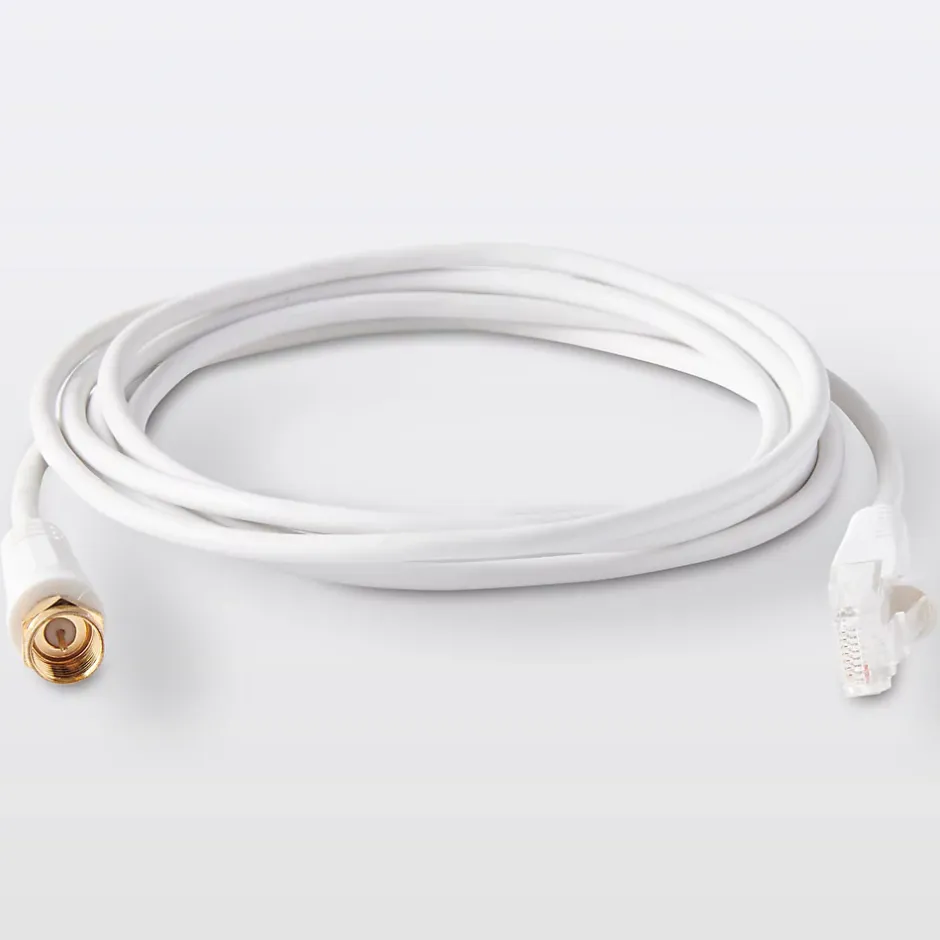 Câble RJ45 type F Mâle / Mâle blanc Or, 1.5 m^Blyss Best