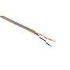 Câble téléphone 2 paires 0,6mm² ivoire 5m-Zenitech Online