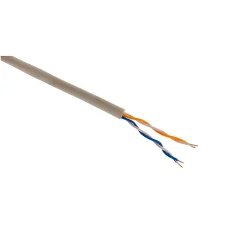 Câble téléphone 2 paires 0,6mm² ivoire 10m-Zenitech Discount