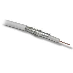 Câble TV coaxial bobine 17 VAtC 10 m - blanc-Metronic Discount