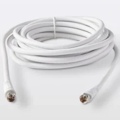 Câble type F 3C2V Mâle / Mâle blanc , 5 m-Blyss Online