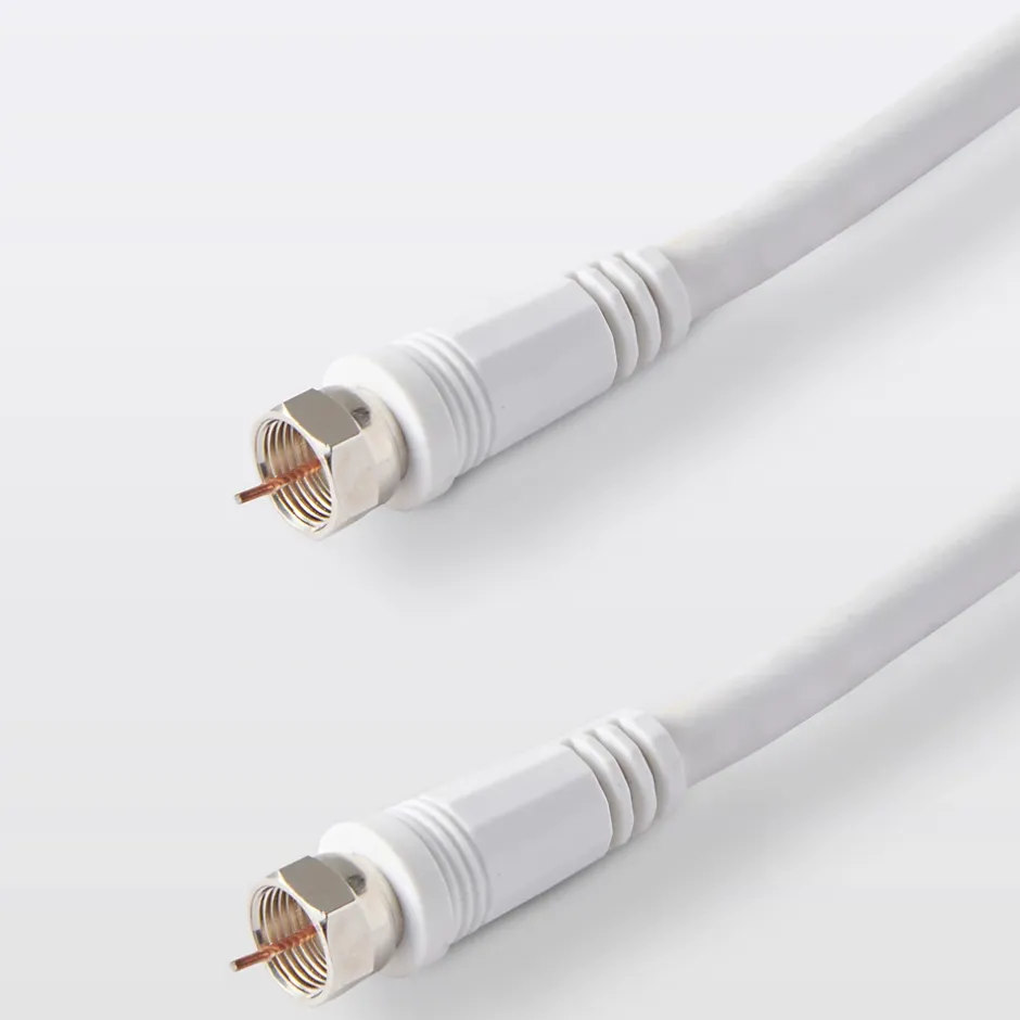 Câble type F 3C2V Mâle / Mâle blanc , 5 m-Blyss Online