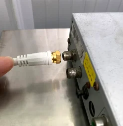 Câble Type F Mâle / Mâle blanc, Doré , 1.5 m^Blyss Hot