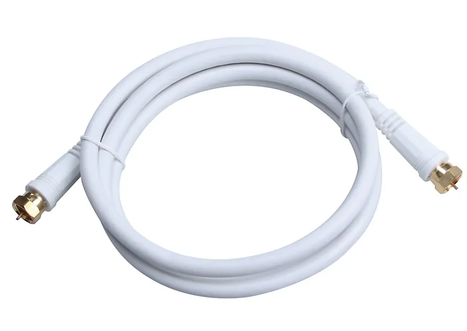 Câble Type F Mâle / Mâle blanc, Doré , 1.5 m^Blyss Hot