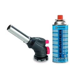 Chalumeau à gaz Multi-usages Soudure Brasage Cuisine + Cartouche de gaz butane 227gr^Kemper Outlet