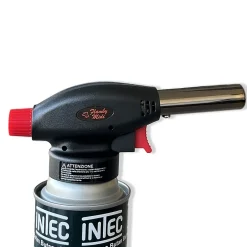 Chalumeau à gaz 180W - 360-C + Cartouche gaz butane 227gr - Chalumeau de cuisine Allumage auto piezo flamme réglable-Proweltek New