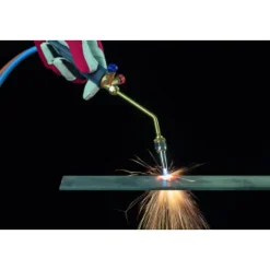 Chalumeau BI Gaz 110 Bar Oxygène/ Propane Avec 2 pointes Kit complet OXYKIT 555K^Kemper Hot