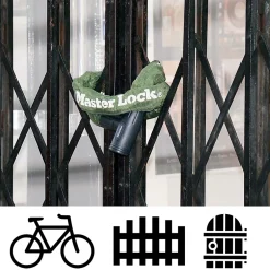 Chaîne antivol en acier avec revêtement nylon 1 m x Ø 8 mm - Serrure à clé (4 clés)^Master Lock Best