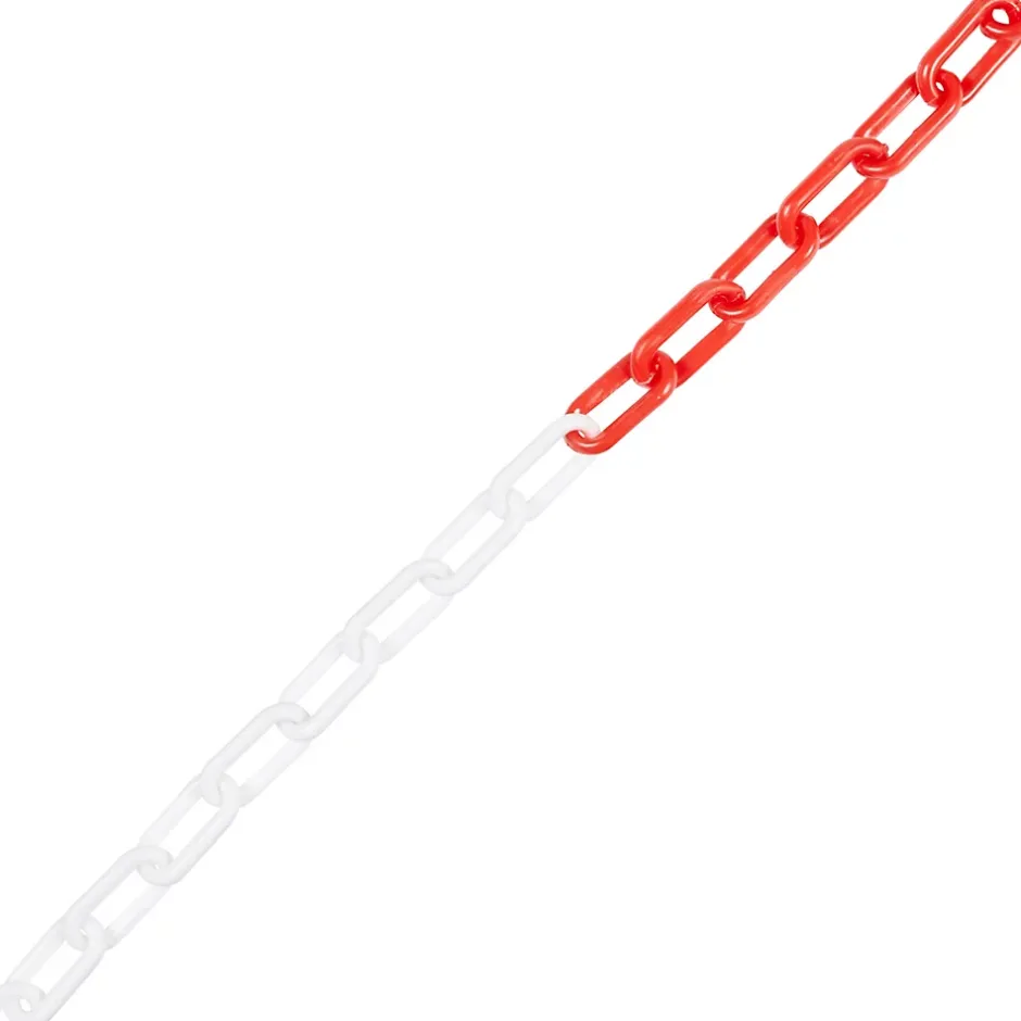 Chaîne de signalisation rouge et blanche ø8 mm, 10 m-Diall Best