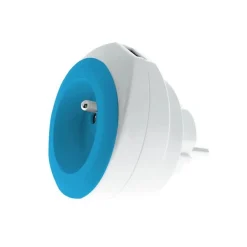 Chargeur prise 16A avec port USB Bewatt turquoise^Watt & Co New