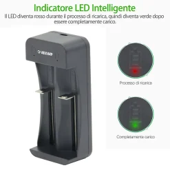 Chargeur rapide à 2 canaux pour batteries lithium-ion^Velamp Hot