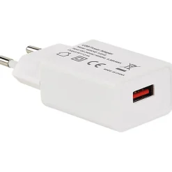 Chargeur USB A F - sur secteur 230V - 5V/2.4A (Smart Charge) - 12 W-Erard Online