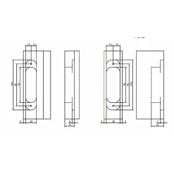 Charnière invisible - Zamac - Réglable et reversible - Noire^Anselmi Hot