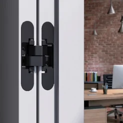 Charnière invisible - Zamac - Réglable et reversible - Noire^Anselmi Hot